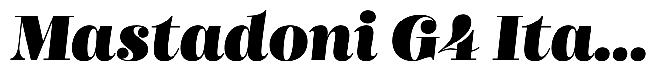 Mastadoni G4 Italic